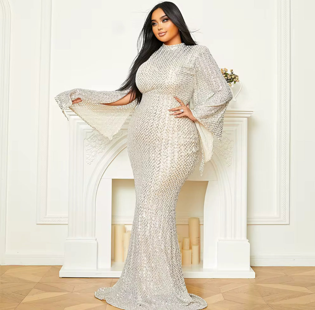 Midnight Sapphire Luxe Mermaid Gown