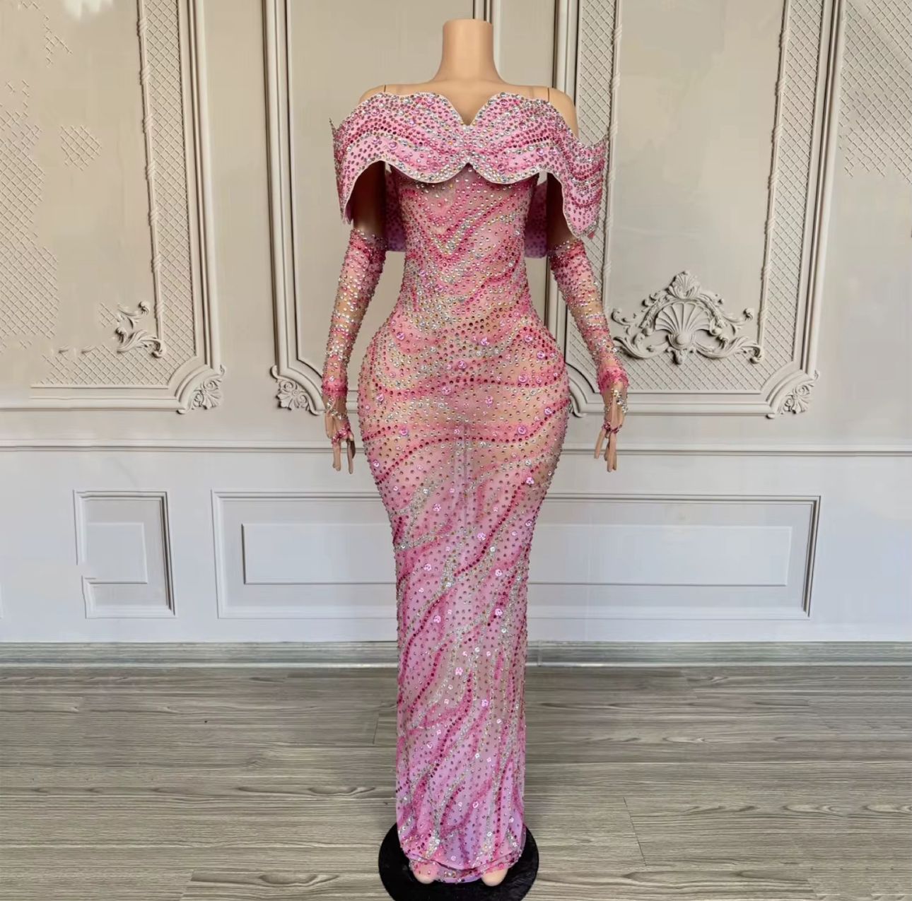 Midnight Sapphire Luxe Mermaid Gown