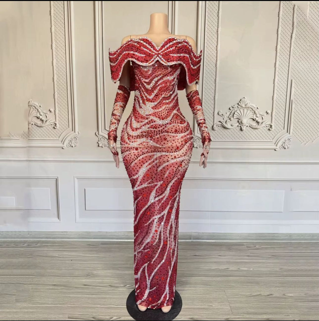 Midnight Sapphire Luxe Mermaid Gown