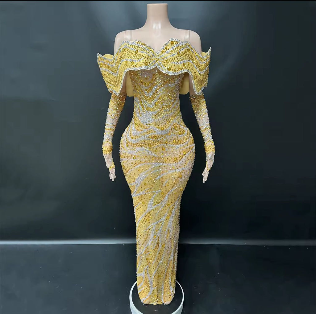 Midnight Sapphire Luxe Mermaid Gown