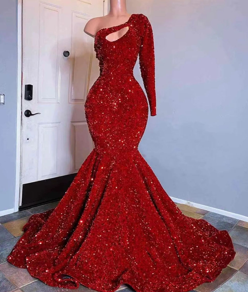 Midnight Sapphire Luxe Mermaid Gown